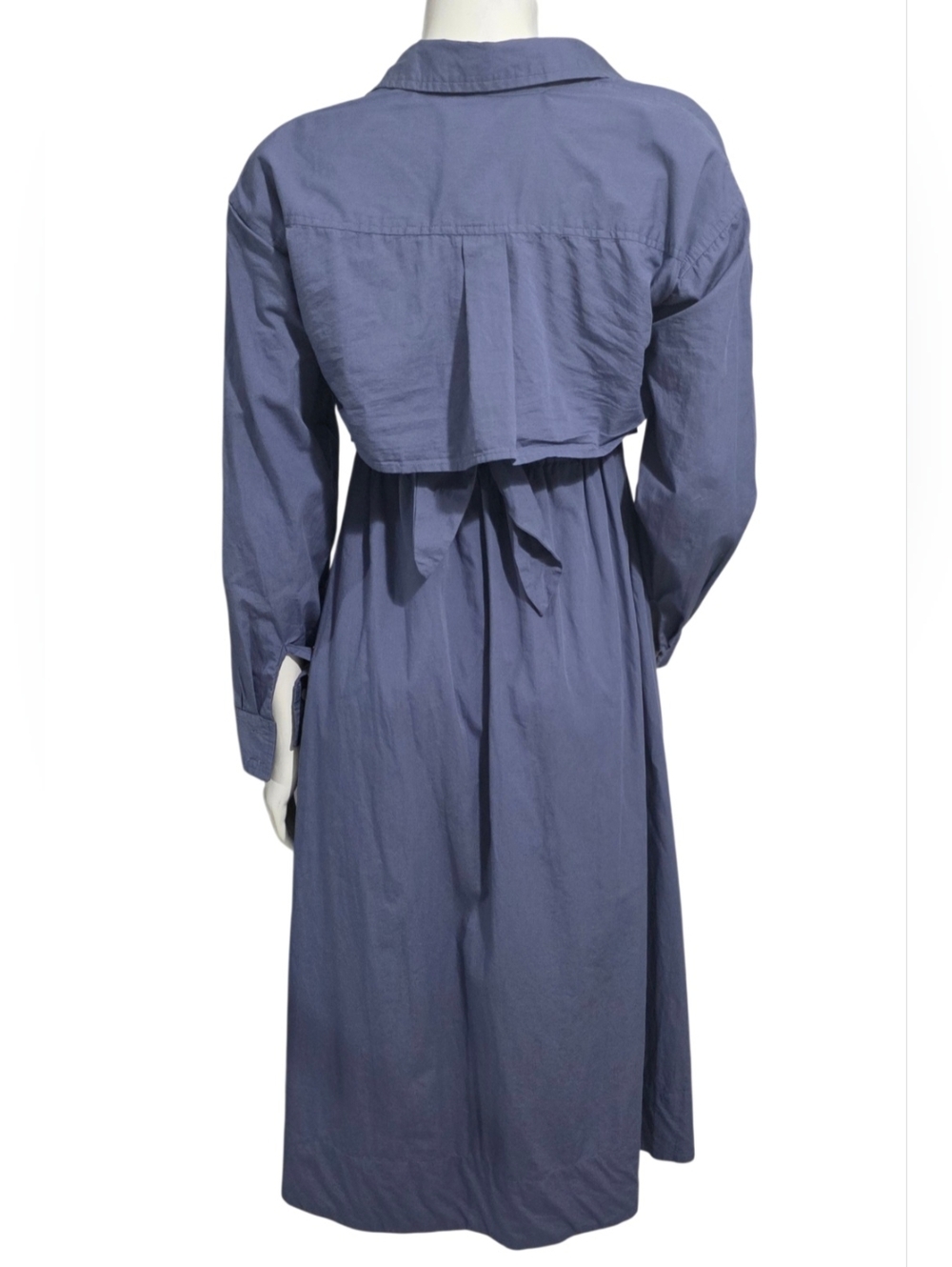 Free People Isley Midi Dress Button Down XS NWT - Picture 7 of 16
